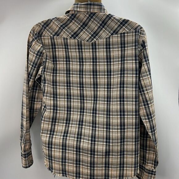 Fender long sleeve snap button plaid vintage shirt medium - Picture 6 of 6